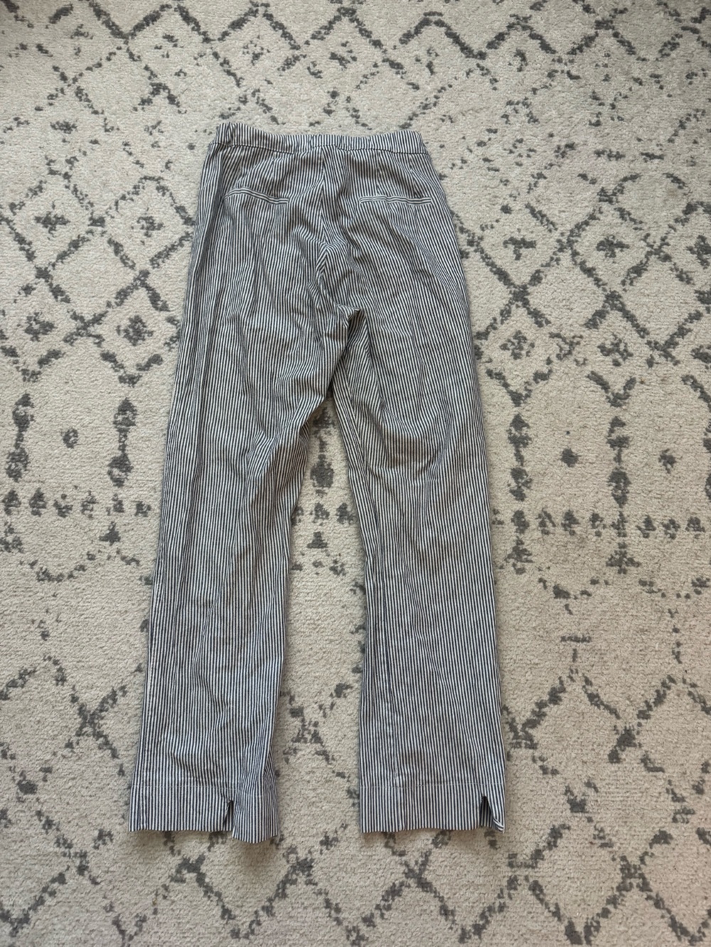 Brandy Melville Black and White Pinstripe Skinny Jeans